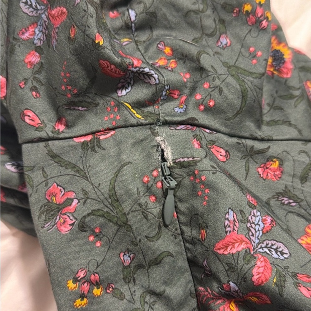 Hill House Mini Dress in Forest Green Floral - Picture 6 of 6